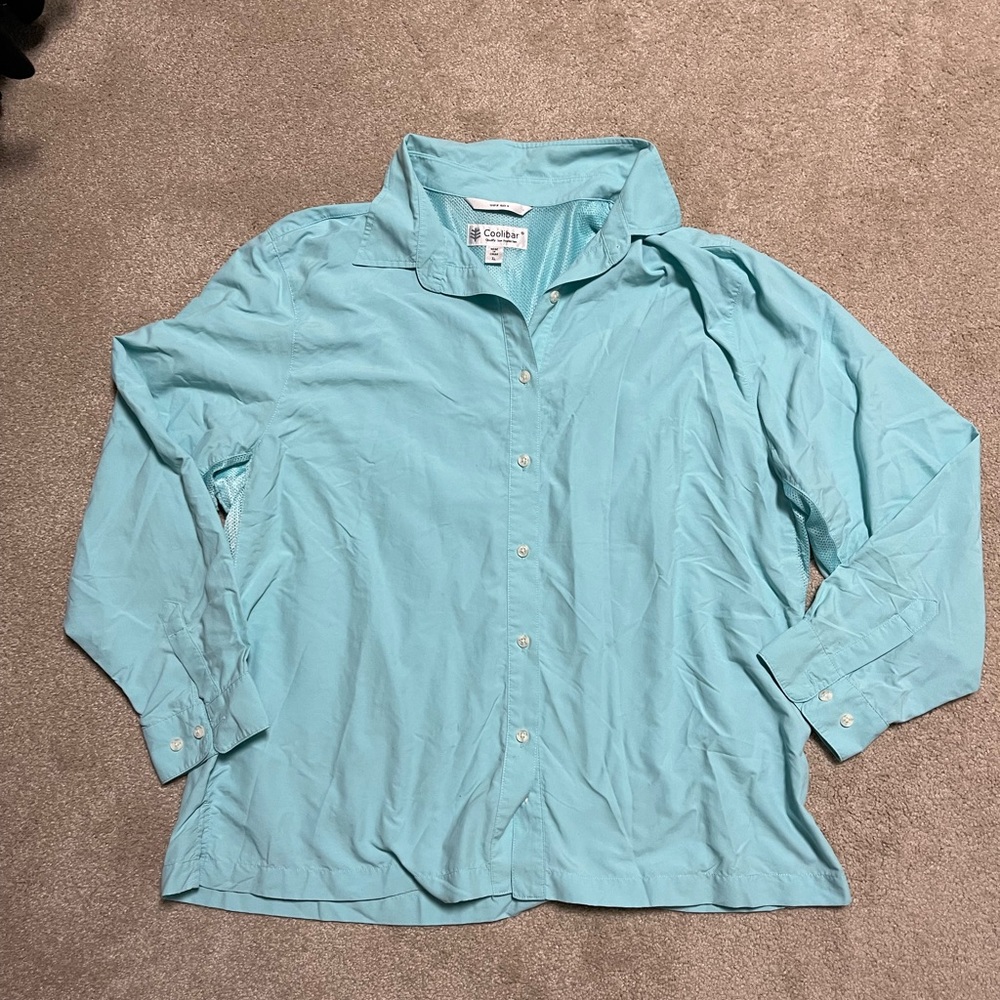 Coolibar mens sunshirt XL shirt camp fishing spf 50 upf sun protection